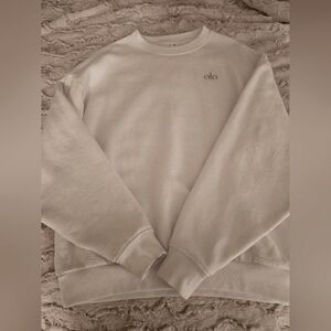 ALO Yoga Women's White Crewneck Accolade XS